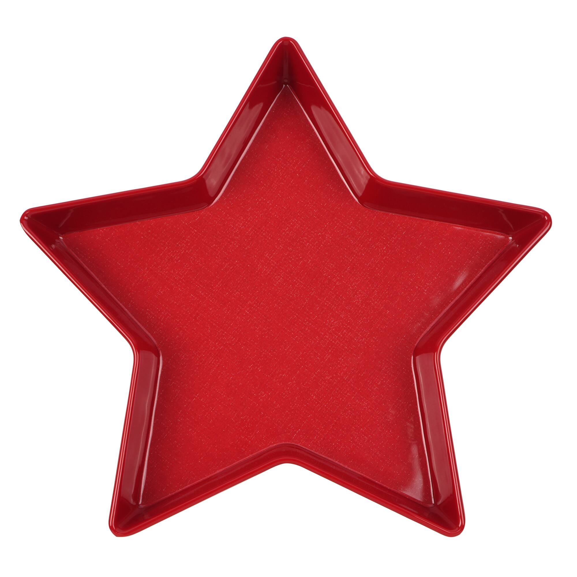 11" Red Melamine Star Plate by Celebrate It™